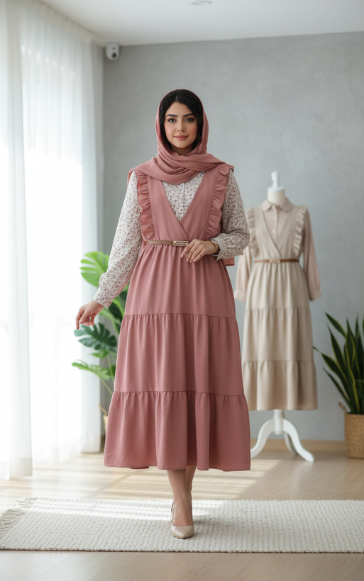 ست سارافون و شومیز دخترانه مناسب سن 9تا 17سال