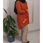 شومیز گلدوزی مخمل کبریتی